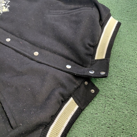 VINTAGE NHL x GIII Pittsburgh Penguins Embroidered Insulated Y2K Hockey Bomber J - Picture 6 of 13